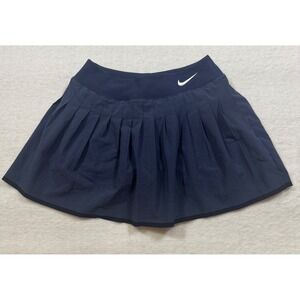 Nike Dri-FIT Pleated Tennis Skort Navy Blue Women Small Athletic Skirt